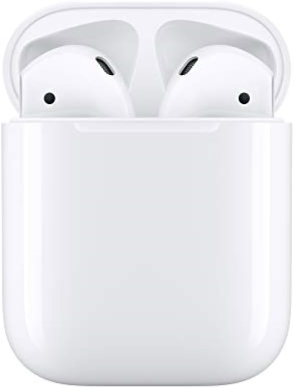 Apple AirPods Wireless Ear Buds, Bluetooth Headphones with Lightning Charging Case Included, Over 24 Hours of Battery Life, Effortless Setup for iPhone