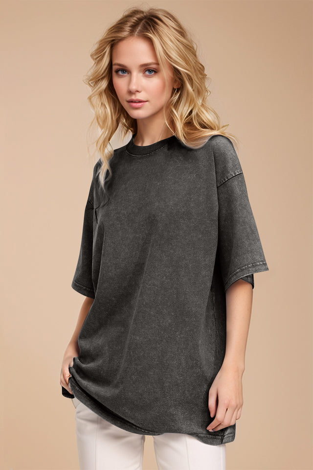 Basic Bae Round Neck Half Sleeve T-Shirt