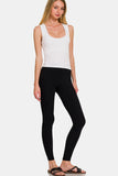 Zenana Cropped Padded Seamless Tank