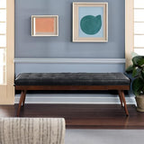 POLY & BARK Napa 72" Apartment Sofa – Italian-Tanned Full-Grain Pure-Aniline or Semi-Aniline Leather, Feather-Down Cushioning, Kiln-Dried Solid Wood Frame, Walnut Legs - Cognac Tan