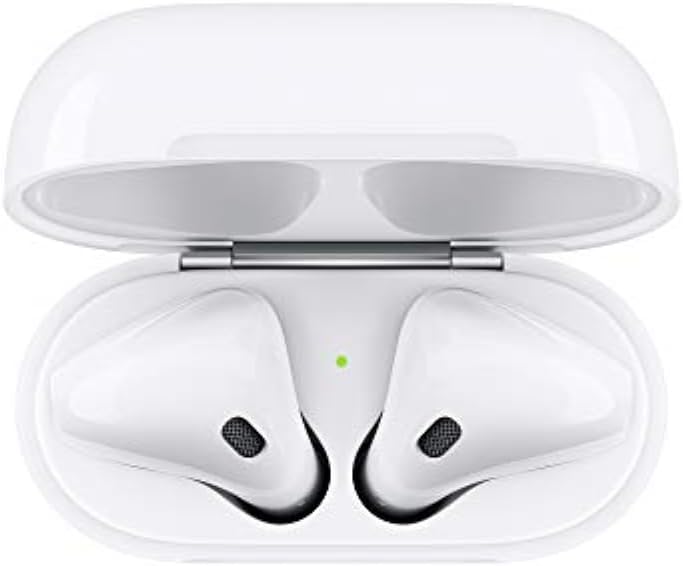 Apple AirPods Wireless Ear Buds, Bluetooth Headphones with Lightning Charging Case Included, Over 24 Hours of Battery Life, Effortless Setup for iPhone