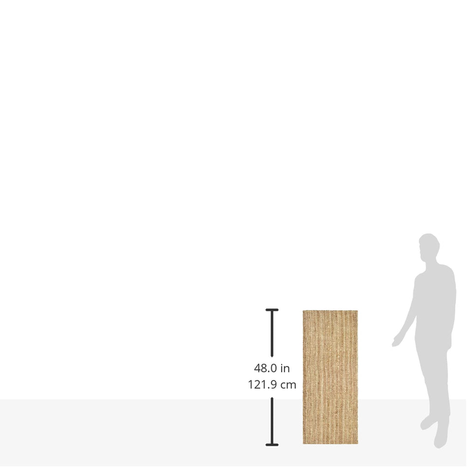 SAFAVIEH Area Rug 9x12 - Natural Fiber Collection - Large - Natural Brown, Handmade Jute, Farmhouse Style, Chunky Textured Thick Pile (NF447A)