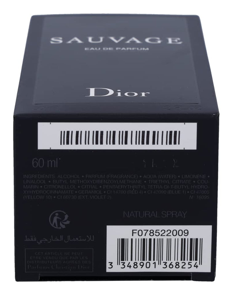 Christian Dior Sauvage Eau De Parfum Spray For Men, 3.4 Ounce