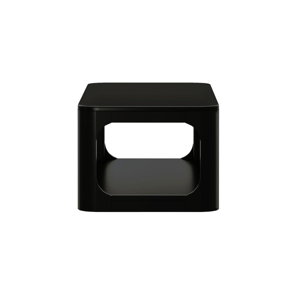 Plank+Beam Forma Coffee Table, 54 Inch Modern Coffee Table with Shelf, Contemporary Center Table with Storage Space, Rectangle Tea Table with Storage, Pecan