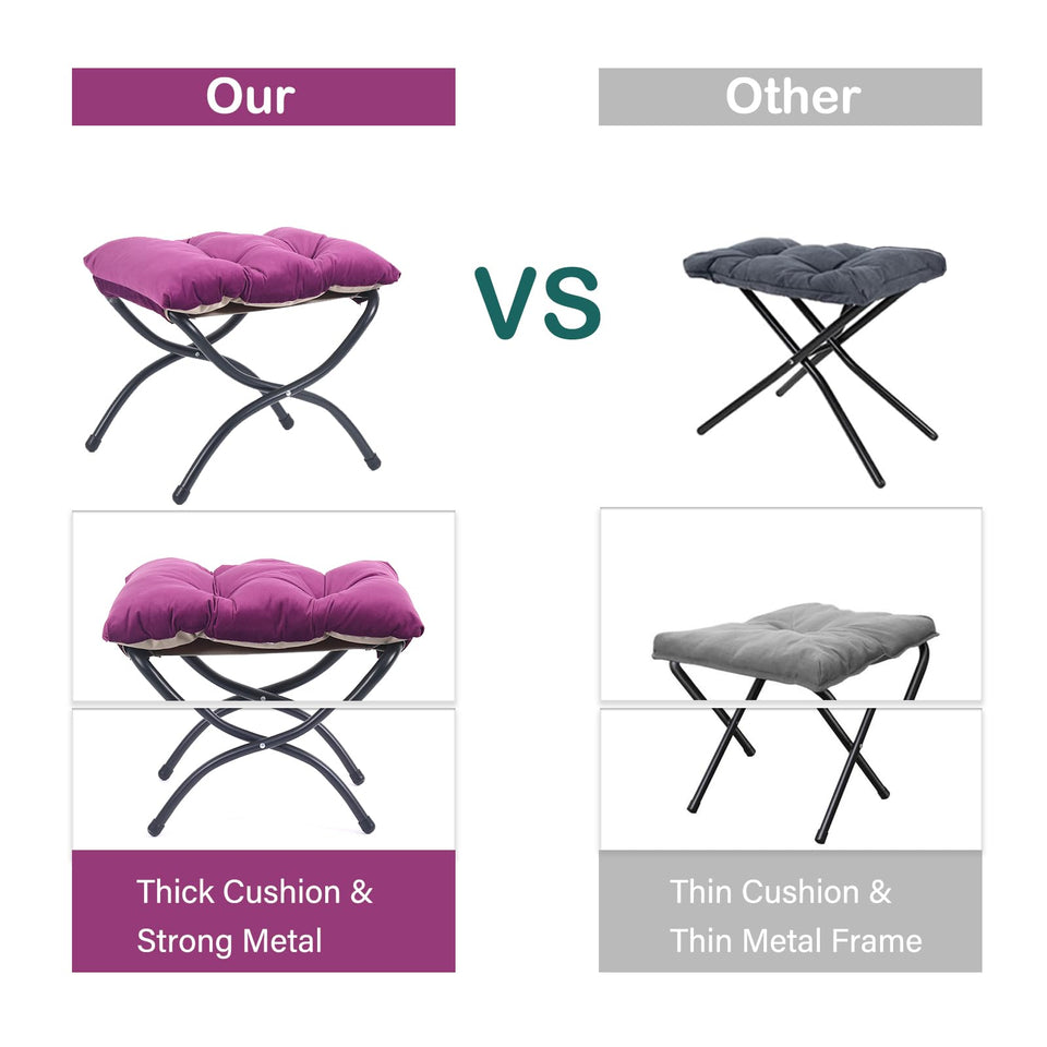 LITA Lazy Chair with Ottoman, Modern Accent Leisure Upholstered Lazy Sofa Armchair, Contemporary Lounge Reading Chair with Armrests and a Side Pocket for Living Room, Bedroom & Small Space, Dark Grey