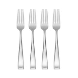Oneida Silverware Set For 12, Moda 65-Piece Fine Flatware Set with Serving Utensils, Service For 12, 18/10 Stainless Steel, Dishwasher Safe For home, Knives Spoons and Forks Set (Silver, 65 pieces)