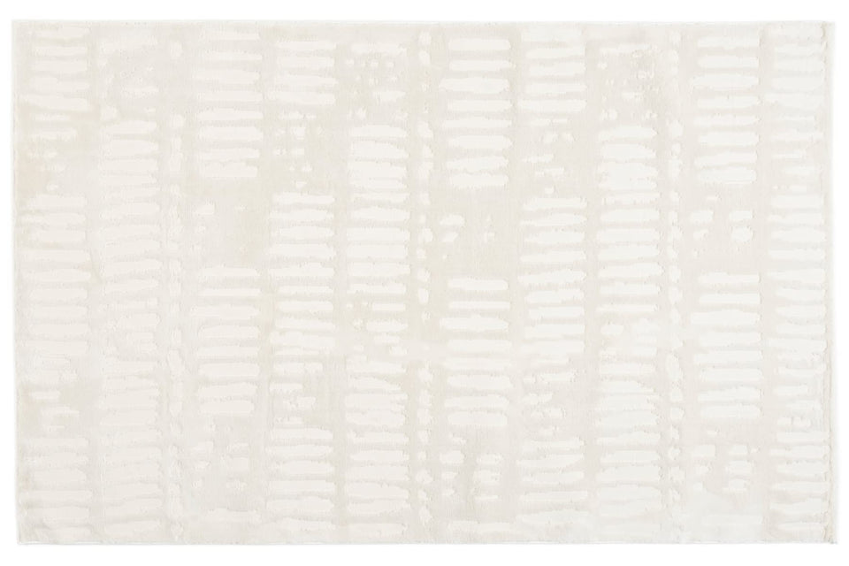Revival Rugs Shell 5'3"x7'10" Washable Area Rug for Living Room Bedroom - 100% Recycled Oeko-TEX Certified, Medium Pile, Beige, Cream