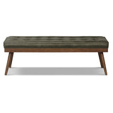 POLY & BARK Napa 72" Apartment Sofa – Italian-Tanned Full-Grain Pure-Aniline or Semi-Aniline Leather, Feather-Down Cushioning, Kiln-Dried Solid Wood Frame, Walnut Legs - Cognac Tan