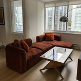 Acanva Luxury Modern Tight Curved Back Velvet Sofa, Minimalist Style Comfy Couch for Living Room Apartment, 3 Seater, Cream