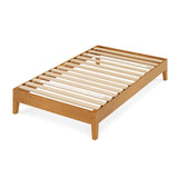 ZINUS Vivek Deluxe Wood Platform Bed Frame with Headboard, Wood Slat Support, No Box Spring Needed, Easy Assembly, Queen
