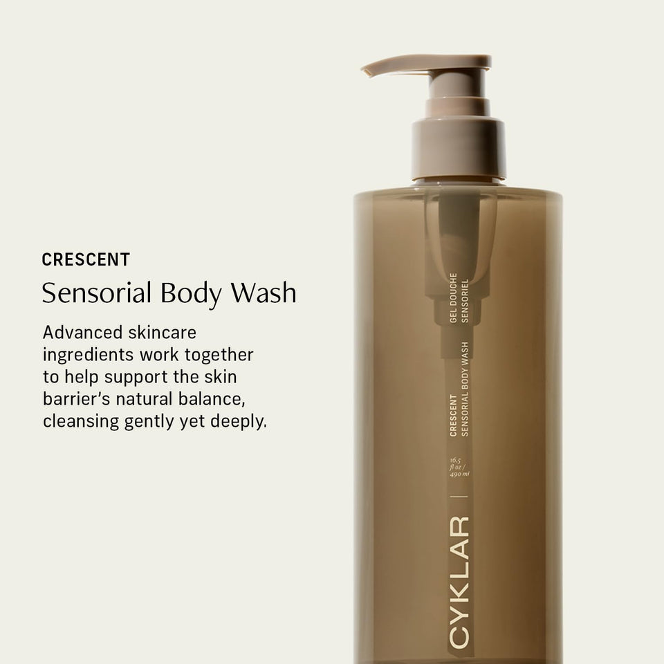 CYKLAR Sensorial Body Wash. Vanilla Verve Hydrating Cleanser with Moisture Locking Multi-Oil Complex, Sodium PCA and Glycerin. Nourishing Shower Gel for Women and Men, 16.5 Fl Oz Luxury Bodywash