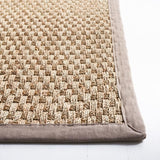SAFAVIEH Area Rug 8x10 - Natural Fiber Collection - Large - Natural & Beige, Seagrass, Basketweave Pattern (NF114A)