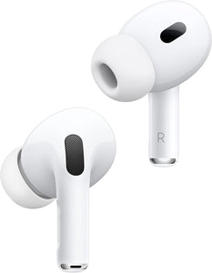 Apple AirPods Pro 2 Wireless Earbuds, Active Noise Cancellation, Hearing Aid Feature, Bluetooth Headphones, Transparency, Personalized Spatial Audio, High-Fidelity Sound, H2 Chip, USB-C Charging