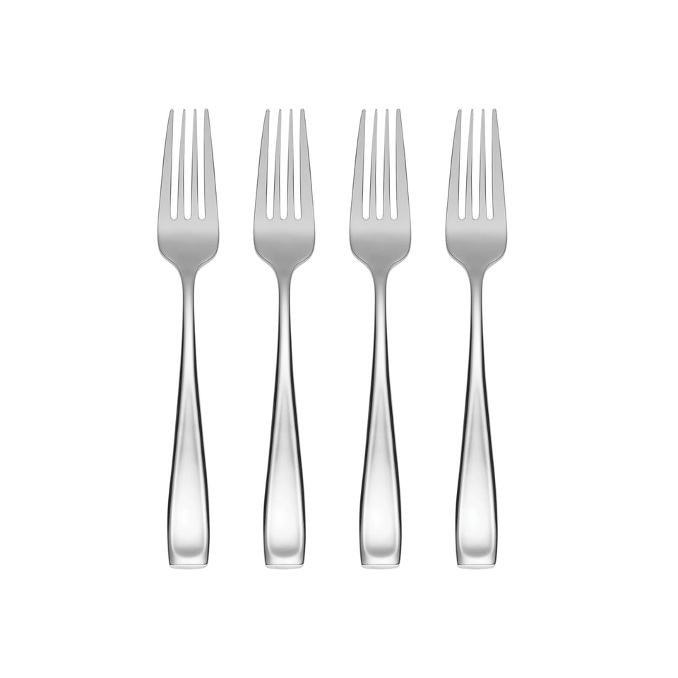Oneida Silverware Set For 12, Moda 65-Piece Fine Flatware Set with Serving Utensils, Service For 12, 18/10 Stainless Steel, Dishwasher Safe For home, Knives Spoons and Forks Set (Silver, 65 pieces)