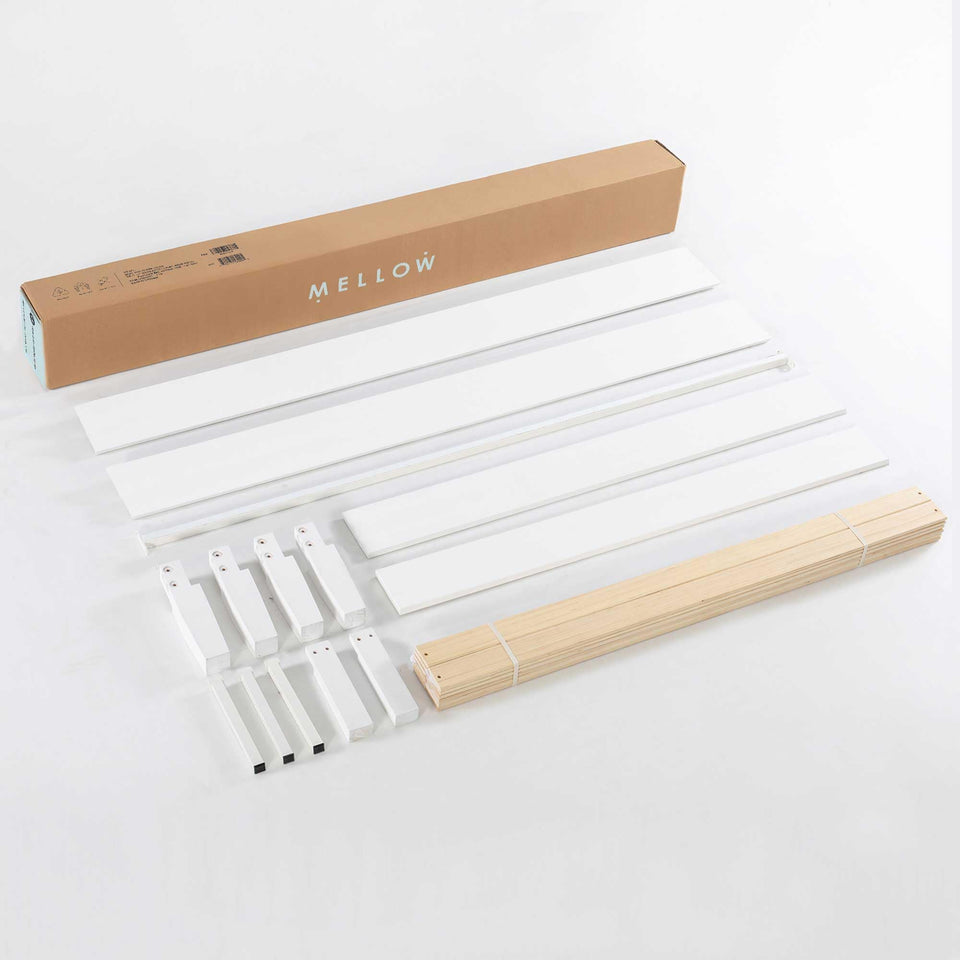 Mellow Naturalista Classic 12-Inch Solid Wood Platform Bed | Wooden Slats, No Box Spring Needed, Easy Assembly | Full, Espresso