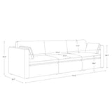 CHITA Oversized Modular Sectional Sofa, FSC Certified L Shaped Sectional Couches for Living Room, 112 inch Width,4 Seat Modular Sofa with Storage Ottoman, Linen