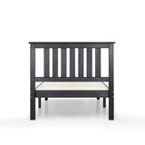 Mellow Naturalista Classic 12-Inch Solid Wood Platform Bed | Wooden Slats, No Box Spring Needed, Easy Assembly | Full, Espresso