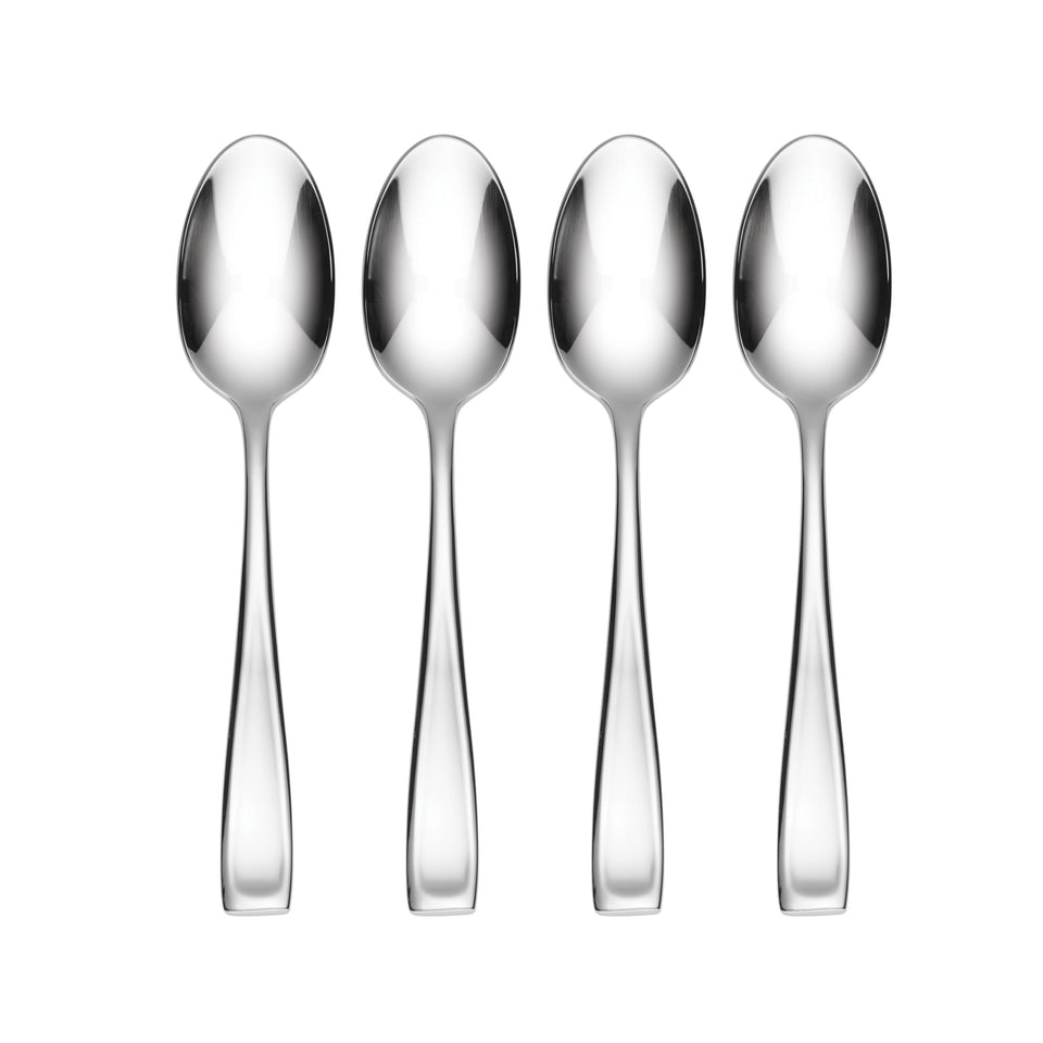 Oneida Silverware Set For 12, Moda 65-Piece Fine Flatware Set with Serving Utensils, Service For 12, 18/10 Stainless Steel, Dishwasher Safe For home, Knives Spoons and Forks Set (Silver, 65 pieces)