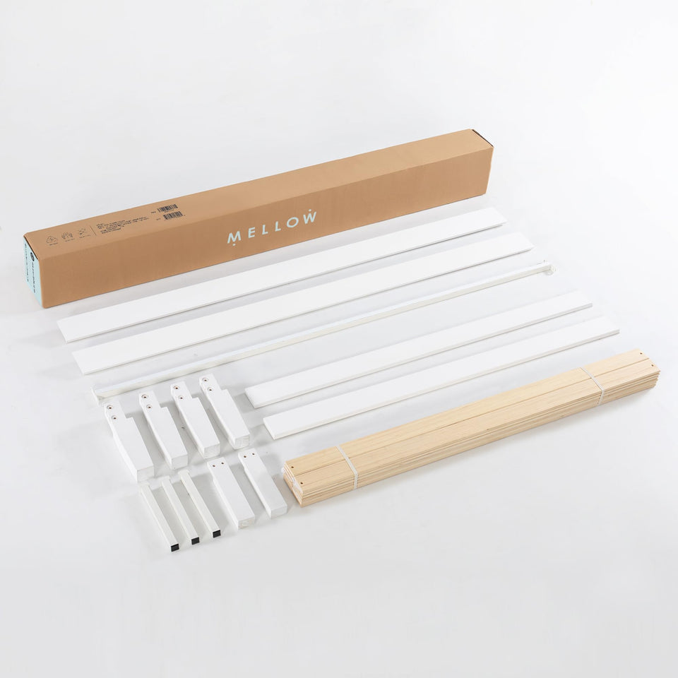 Mellow Naturalista Classic 12-Inch Solid Wood Platform Bed | Wooden Slats, No Box Spring Needed, Easy Assembly | Full, Espresso