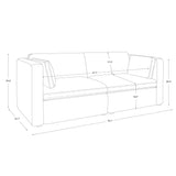CHITA Oversized Modular Sectional Sofa, FSC Certified L Shaped Sectional Couches for Living Room, 112 inch Width,4 Seat Modular Sofa with Storage Ottoman, Linen