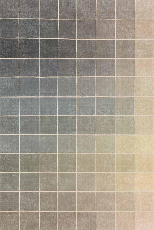 Neutral Living Room Rug - 10x14 Farmhouse Beige Brown Large Area Rug for Dining Room, Bedroom, Low Pile Lightweight Washable