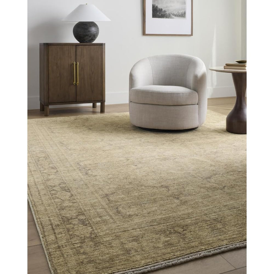Livabliss x Galey Alix Fetscher V Vintage Damask Area Rug, 7'10" x 10' (8' x 10'), Dusy Sage