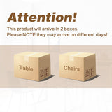 MUUOKY Dining Table Set for 4, Modern 55'' Wood Dinette Table Set for 4 with Fabric Dining Chairs,Table and Chairs Set of 4,Ideal for Kitchen Dining Room