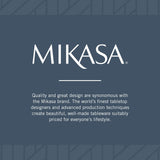 Mikasa Delray 40-Piece White Dinnerware Set, Service for 8, Durable Porcelain Plates, Bowls, and Mugs, Dishwasher and Microwave Safe