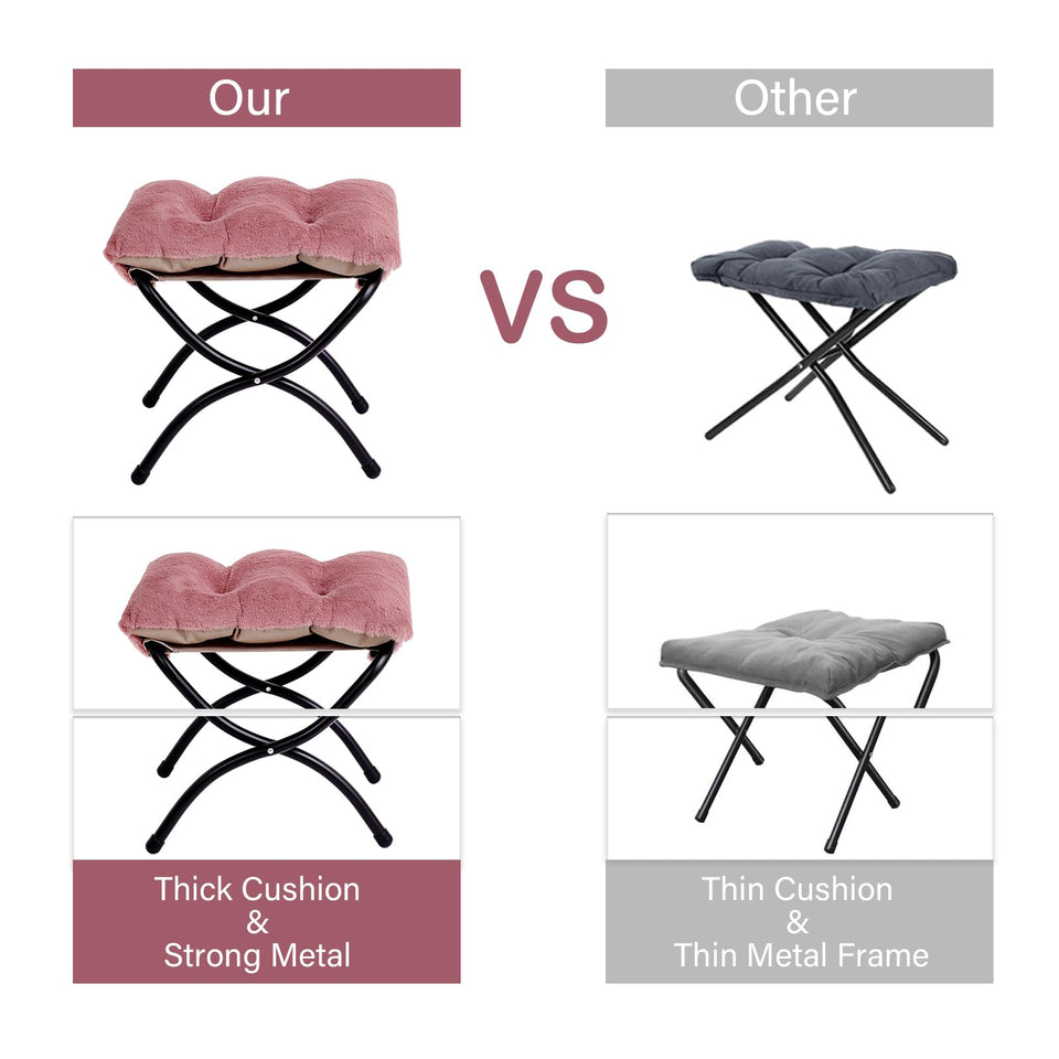 LITA Lazy Chair with Ottoman, Modern Accent Leisure Upholstered Lazy Sofa Armchair, Contemporary Lounge Reading Chair with Armrests and a Side Pocket for Living Room, Bedroom & Small Space, Dark Grey