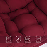 Welnow Lazy Chair with Ottoman, Modern Lounge Accent Chair with Armrests and a Side Pocket, Leisure Sofa Armchair, Reading Armchair with Footrest for Small Space, Dark Grey