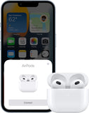 Apple AirPods (3rd Generation) Wireless Ear Buds, Bluetooth Headphones, Personalized Spatial Audio, Sweat and Water Resistant, Lightning Charging Case Included, Up to 30 Hours of Battery Life