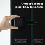 Belffin Modular Sectional Sofa with Ottomans Velvet Reversible Sleeper Chaise Bed Storage Seat Black