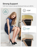 SONGMICS MAZIE Collection - 30 Inches Storage Ottoman Bench with Flipping Lid, Storage Chest Footstool, Load 660 lb, for Entryway, Living Room, Bedroom, Synthetic Leather, Black ULSF45BK