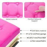 AmasSmile Footrest Ottoman Bench with Storage,34Inch Black Leather Footstool, Coffee Table, Padded Seat, Storage Chest,Blanket Store with Flipping Lid for Livingroom and Bedroom