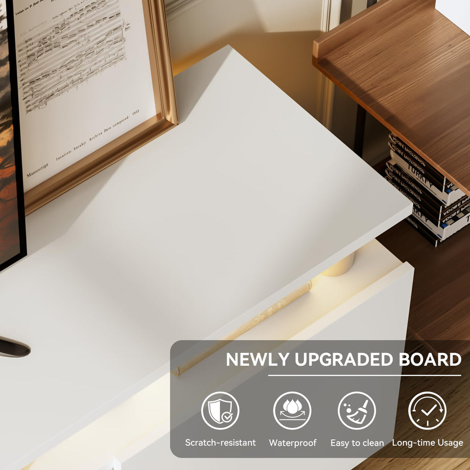 OneBlis 70" TV Stand for Living Room, Modern Entertainment Center & Media Console, Fits TVs up to 80", Storage Cabinet with Shelves, 36" Electric Fireplace with LED Flame (All Black)