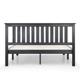 Mellow Naturalista Classic 12-Inch Solid Wood Platform Bed | Wooden Slats, No Box Spring Needed, Easy Assembly | Full, Espresso