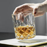 Triplorare Whiskey Glasses Set of 6, 11 OZ Old-Fashioned, Rum & Scotch Glasses