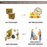 Farmhouse TV Stand for 80 Inch TVs, 37.4" Tall Entertainment Center w/Storage Cabinets and Sliding Barn Door, Media Console Cabinet w/Soundbar & Adjustable Shelves for Living Room, 70 inch (White)