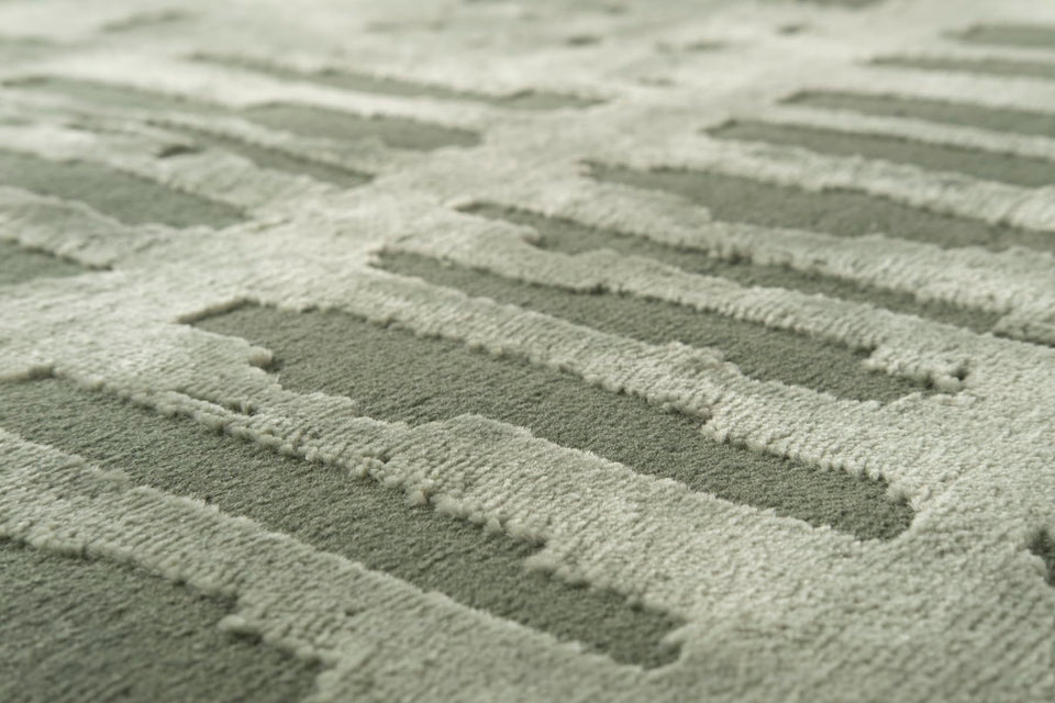 Revival Rugs Shell 5'3"x7'10" Washable Area Rug for Living Room Bedroom - 100% Recycled Oeko-TEX Certified, Medium Pile, Beige, Cream