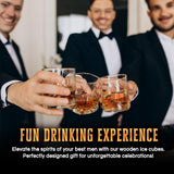 Oaksip The Original Charred Wooden Bourbon Drinking Glass | Charred Old Fashioned Glass | Bourbon Gifts for Men, Dad, or Brother | Whiskey Gifts