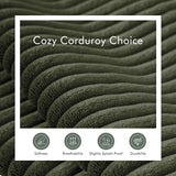 Boneless Sectional Cloud Couch Sofa for Living Room, 112" U-Shaped Modular Modern Lounge Sleeper Black Couches with Chaise, No Assemble, Cordury Compression Upholstered Sofas