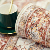 TOPRUUG Washable Oriental Area Rug - 12x15 Rugs for Living Room Soft Carpet for Bedroom Waterproof Floral Distressed Indoor Stain Resistant Non-Shedding Floor Carpets (Green, 12x15)