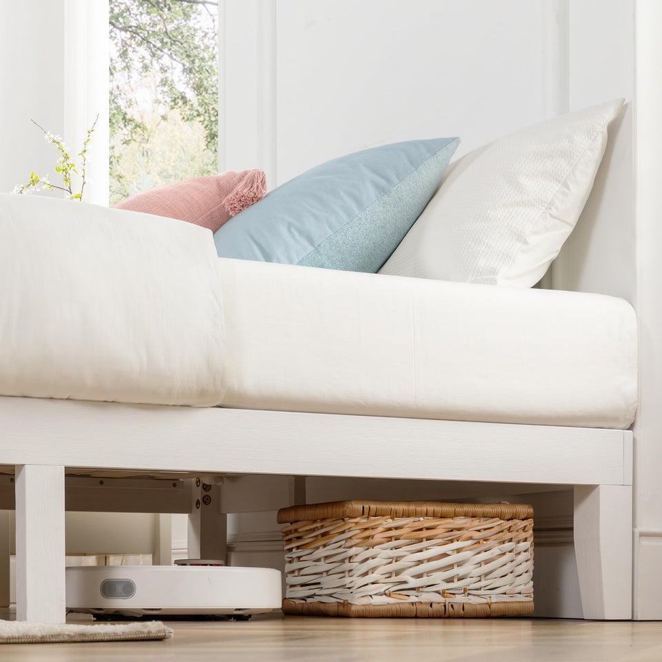 Mellow Naturalista Classic 12-Inch Solid Wood Platform Bed | Wooden Slats, No Box Spring Needed, Easy Assembly | Full, Espresso