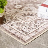 TOPRUUG Washable Oriental Area Rug - 12x15 Rugs for Living Room Soft Carpet for Bedroom Waterproof Floral Distressed Indoor Stain Resistant Non-Shedding Floor Carpets (Green, 12x15)