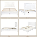 Bme Vivian 14 Inch Deluxe Bed Frame with Headboard, Rustic & Scandinavian Style with Solid Acacia Wood, No Box Spring Needed, 12 Strong Wood Slat Support, Easy Assembly, King, Rustic Golden Brown