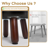 oakvivo 13in Small Foot Stool Ottoman, Round Faux Leather Foot Rest for Couch, Under Desk Pouf Footstool Footrest with Non-Skid Rubber Legs for Ling Room, Bedroom, 13''L x 13''W x 10.2''H, Green