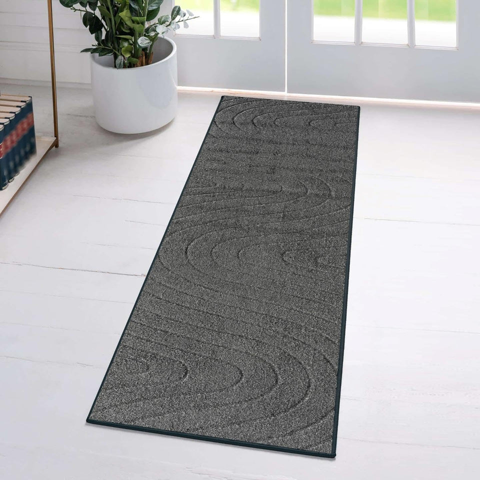 LUXE WEAVERS Modern Geometric Wave Cream 9x12 Area Rug