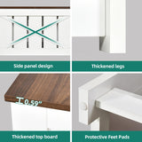 YITAHOME Coffee Table Farmhouse Coffee Table with Storage Rustic Wood Cocktail Table, Square Coffee Tables for Living Meeting Room with Half Open Storage Compartment, Grey Wash