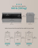 SONGMICS MAZIE Collection - 43 Inches Folding Storage Ottoman Bench, Ottoman Foot Rest, End of Bed Bench, Storage Chest, Load 660 lb, for Living Room, Bedroom, Entryway, Dark Gray ULSF77K