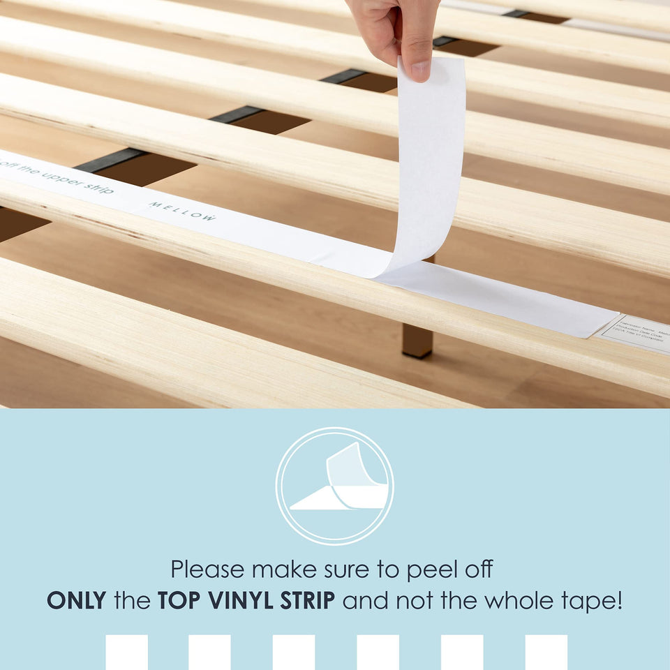 Mellow Naturalista Classic 12-Inch Solid Wood Platform Bed | Wooden Slats, No Box Spring Needed, Easy Assembly | Full, Espresso